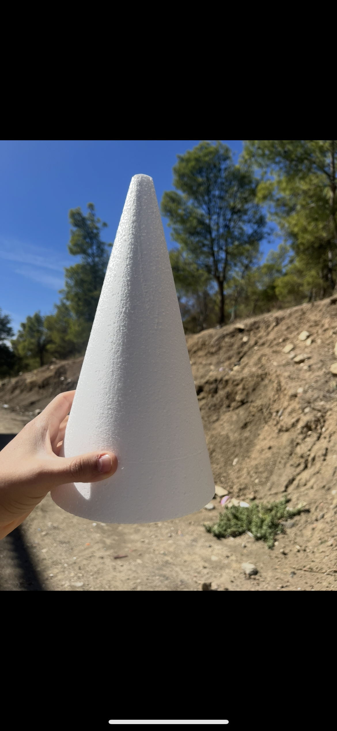 Cone en polystyrène